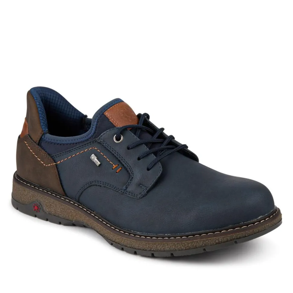 Relife Wide Fit Lace-Up Shoes - Navy