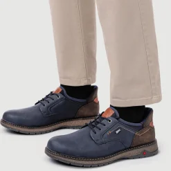Relife Wide Fit Lace-Up Shoes - Navy