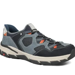 Relife Wide Fit Rugged Slip On Shoes - Navy