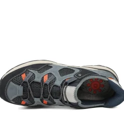 Relife Wide Fit Rugged Slip On Shoes - Navy