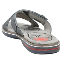 Relife Wide Fit Slip On Sandals - Navy