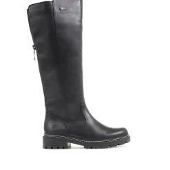 Remonte Dorndorf Leather Long Boots - Black