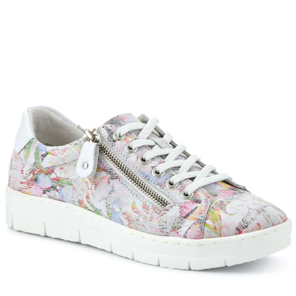 Remonte Wide Fit Leather Trainers - Multi