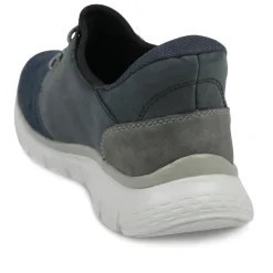 Rieker Bungee Lace Slip On Trainers - Navy