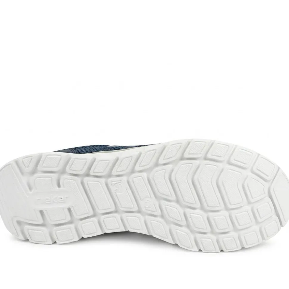 Rieker Bungee Lace Slip On Trainers - Navy
