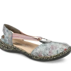 Rieker Daiselda Leather Closed Toe Sandals - Multi
