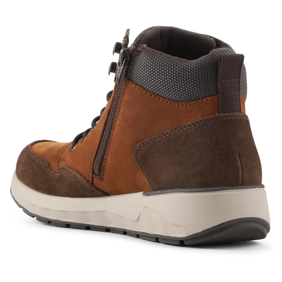 Rieker Extra Wide Cushioned Walking Boots - Brown