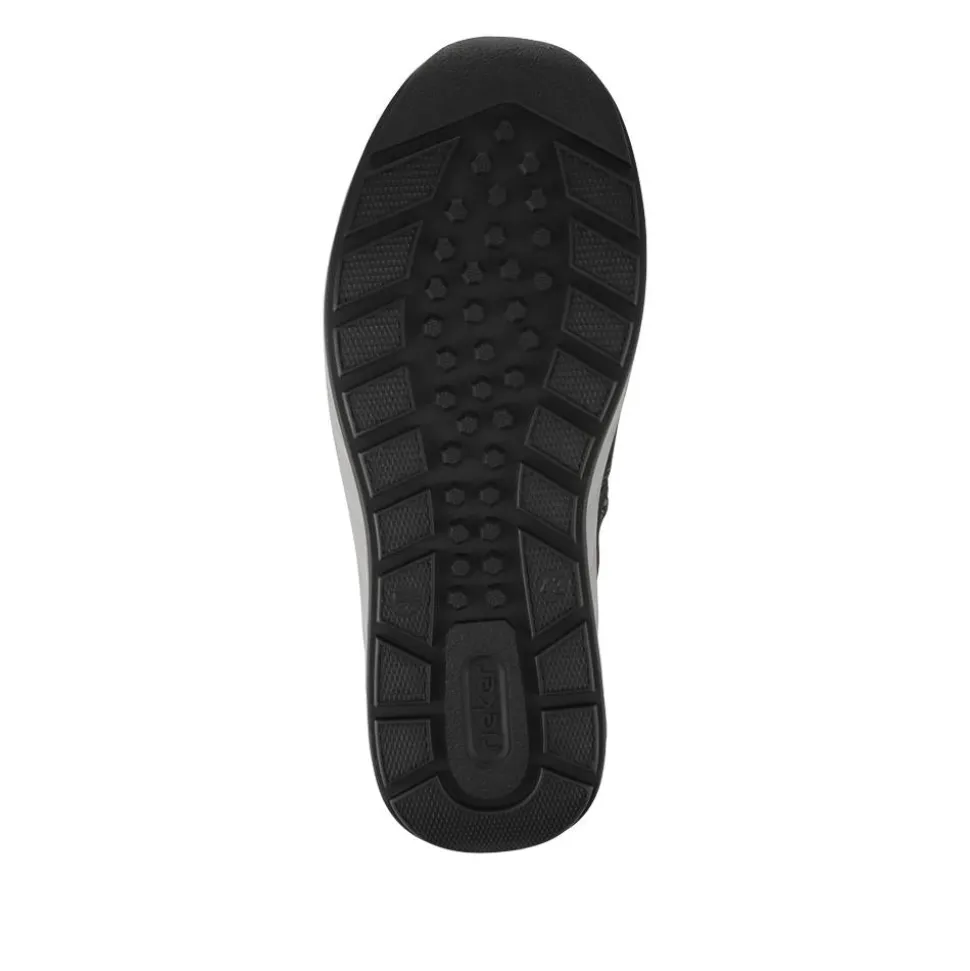 Rieker Extra Wide Cushioned Walking Boots - Navy