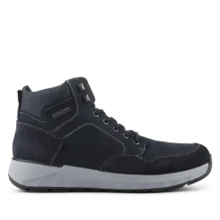 Rieker Extra Wide Cushioned Walking Boots - Navy