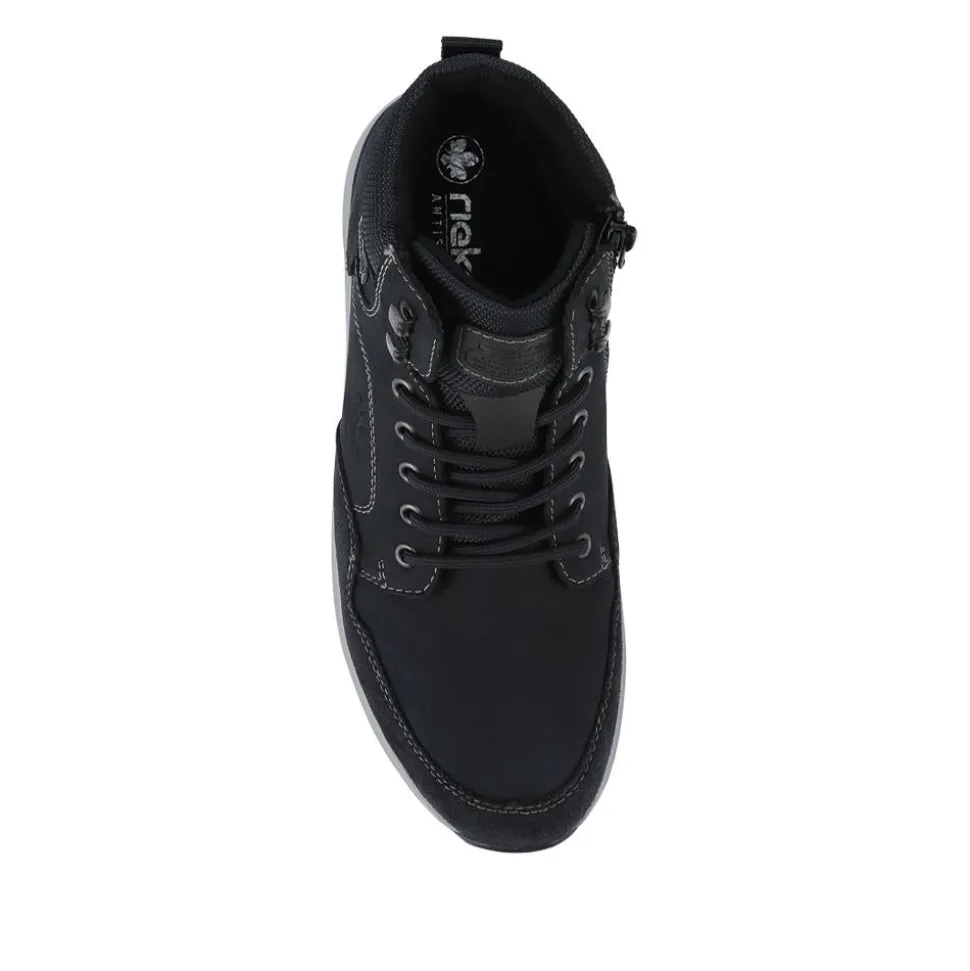 Rieker Extra Wide Cushioned Walking Boots - Navy