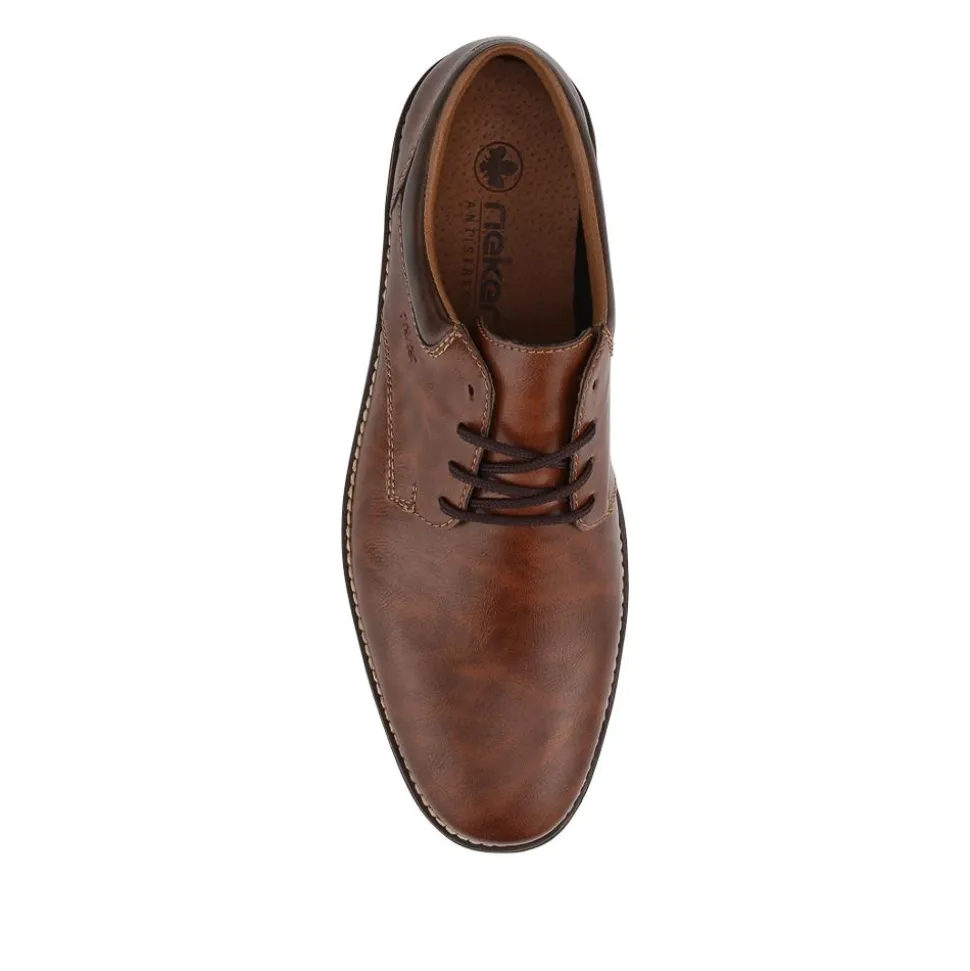 Rieker Extra-Wide Lace-Up Shoes - Tan