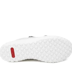 Rieker Extra Wide Lace & Zip Fasten Trainers - Silver