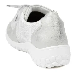 Rieker Extra Wide Lace & Zip Fasten Trainers - Silver