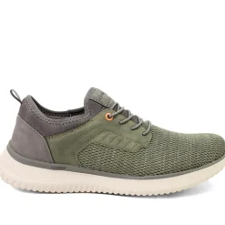 Rieker Lace Up Low Top Trainers - Khaki
