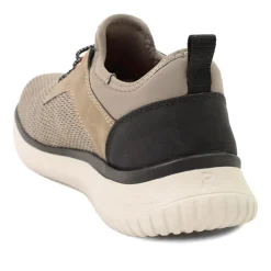 Rieker Lace Up Low Top Trainers - Light Grey