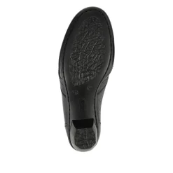 Rieker Leather Heeled Slip-On Shoes - Navy