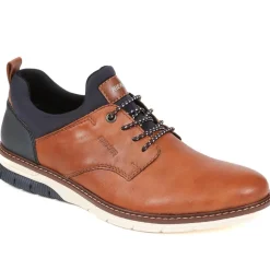 Rieker Leather Trainers - Tan