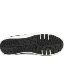 Rieker Leather Zip & Lace Platform Trainers - Black