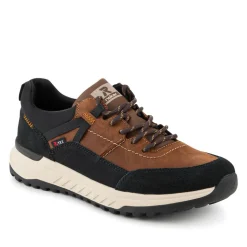 Rieker Rugged Leather Trainers - Brown