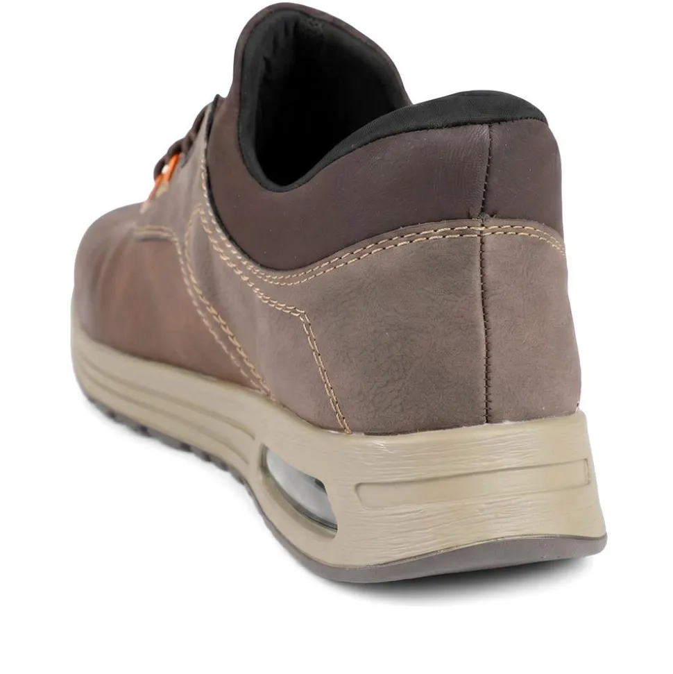 Rieker Slip On Bungee Lace Shoes - Brown