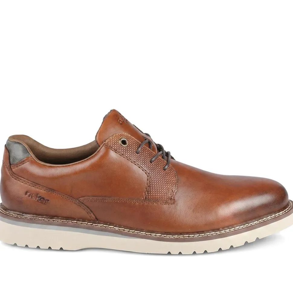 Rieker Smart Casual Lace Up Shoes - Brown