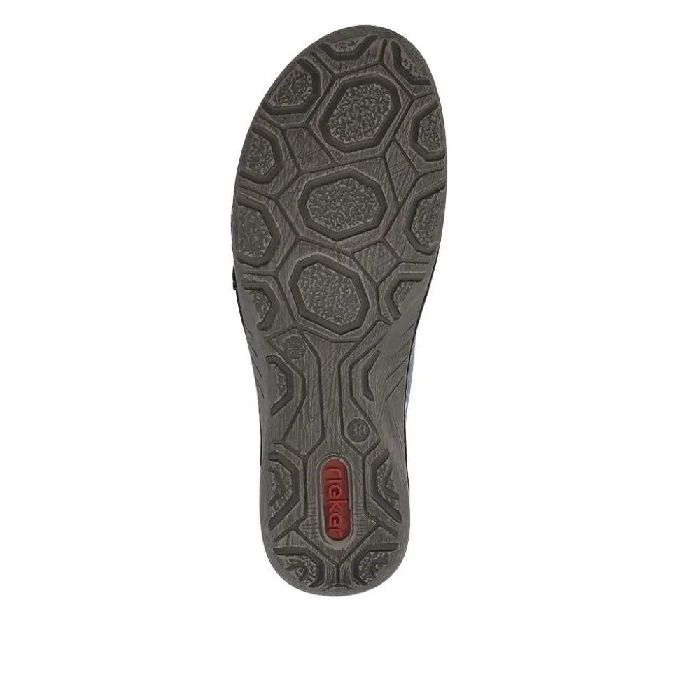Rieker Stitch Pattern Slip-On Shoes - Blue
