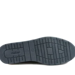 Rieker Titus Leather Zip Fastening Trainers - Navy