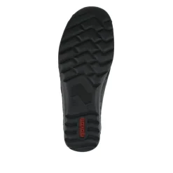 Rieker Wide Fit Cushioned Touch-Fasten Shoes - Black