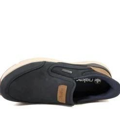 Rieker Wide Fit Elasticated Shoes - Navy