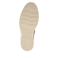 Rieker Wide Fit Leather Lace-Up Shoes - Tan