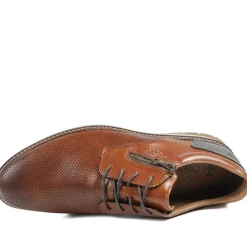 Rieker Wide Fit Leather Smart Casual Shoes - Brown