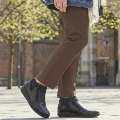 Rieker Wide Fit Zip Fastening Ankle Boots - Black