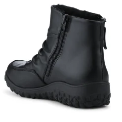 Rieker Wide Fit Zip Up Ankle Boots - Black