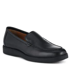 Roderick Leather Slip-Ons - Black Grain