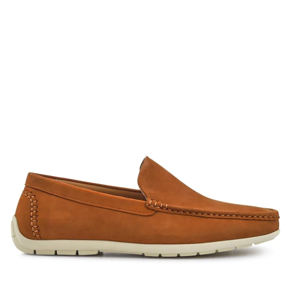 Rohan Wide Fit Leather Sheepskin-Lined Moccasins - Tan