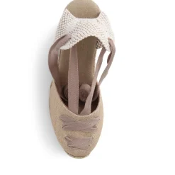 Rosabelle Lace Detail Espadrilles - Gold