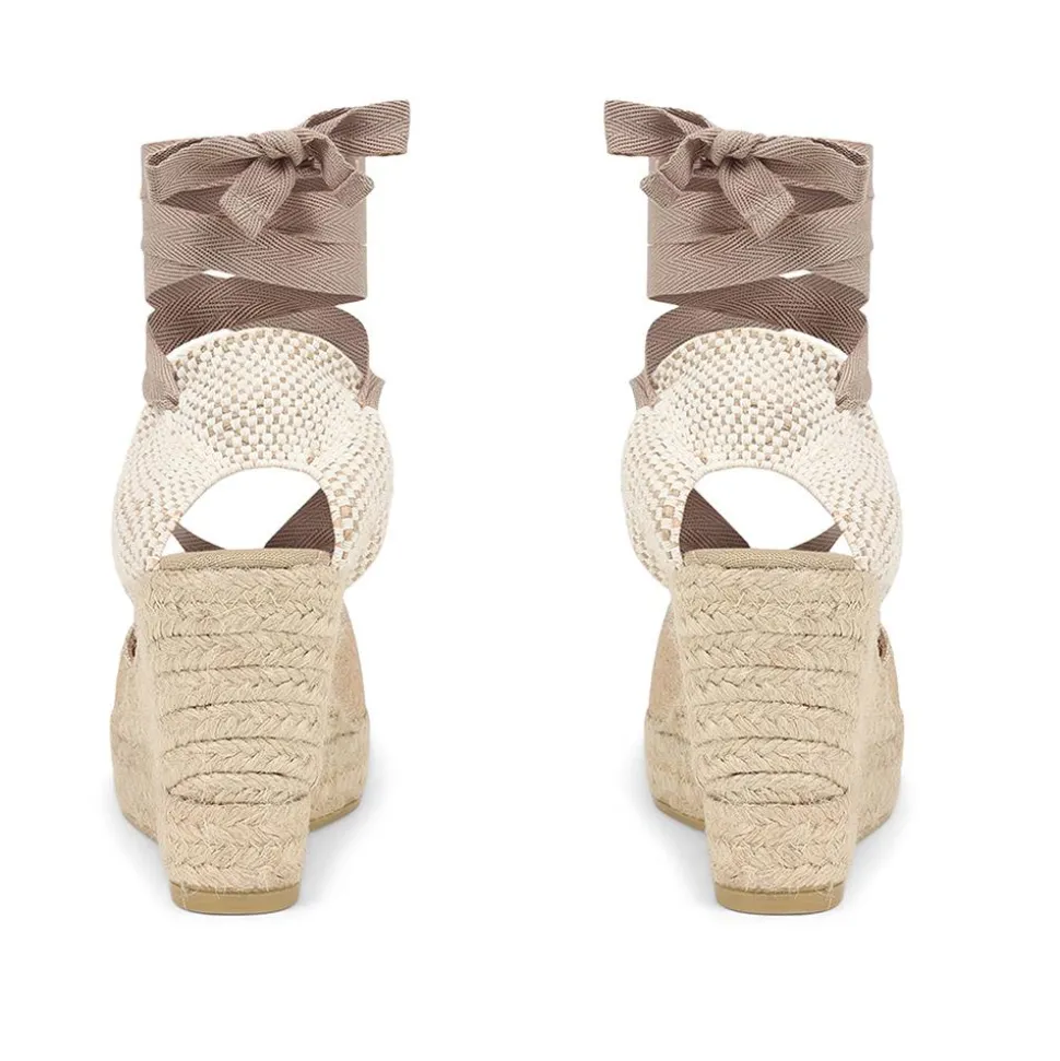 Rosabelle Lace Detail Espadrilles - Gold