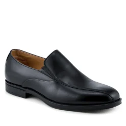 Rothbury Wide Fit Slip On Leather Loafers - Black