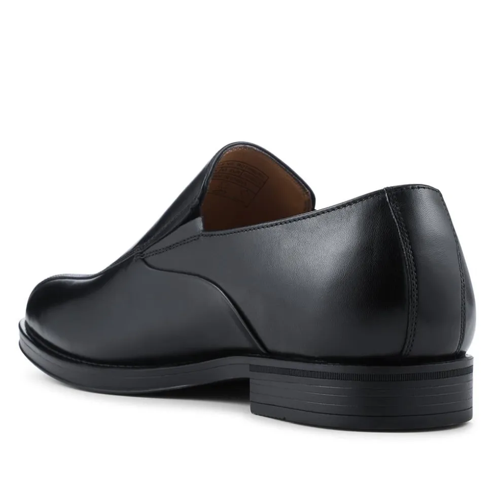 Rothbury Wide Fit Slip On Leather Loafers - Black