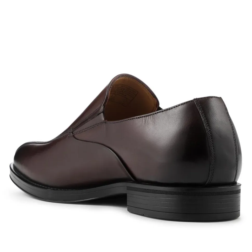 Rothbury Wide Fit Slip On Leather Loafers - Brown