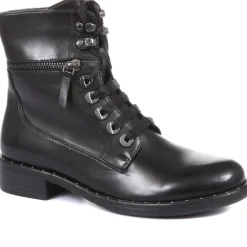 Roxana 04 Leather Hiker Boots - Black