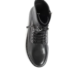 Roxana 04 Leather Hiker Boots - Black