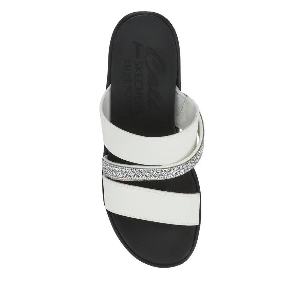 Rumble On Wedge-Heeled Mules - White