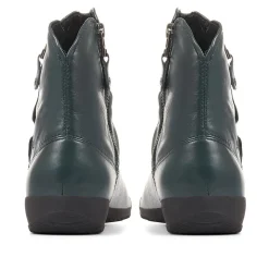 Sanja Leather Boots - Green