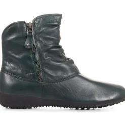 Sanja Leather Boots - Green