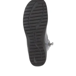 Sanja Leather Boots - Navy
