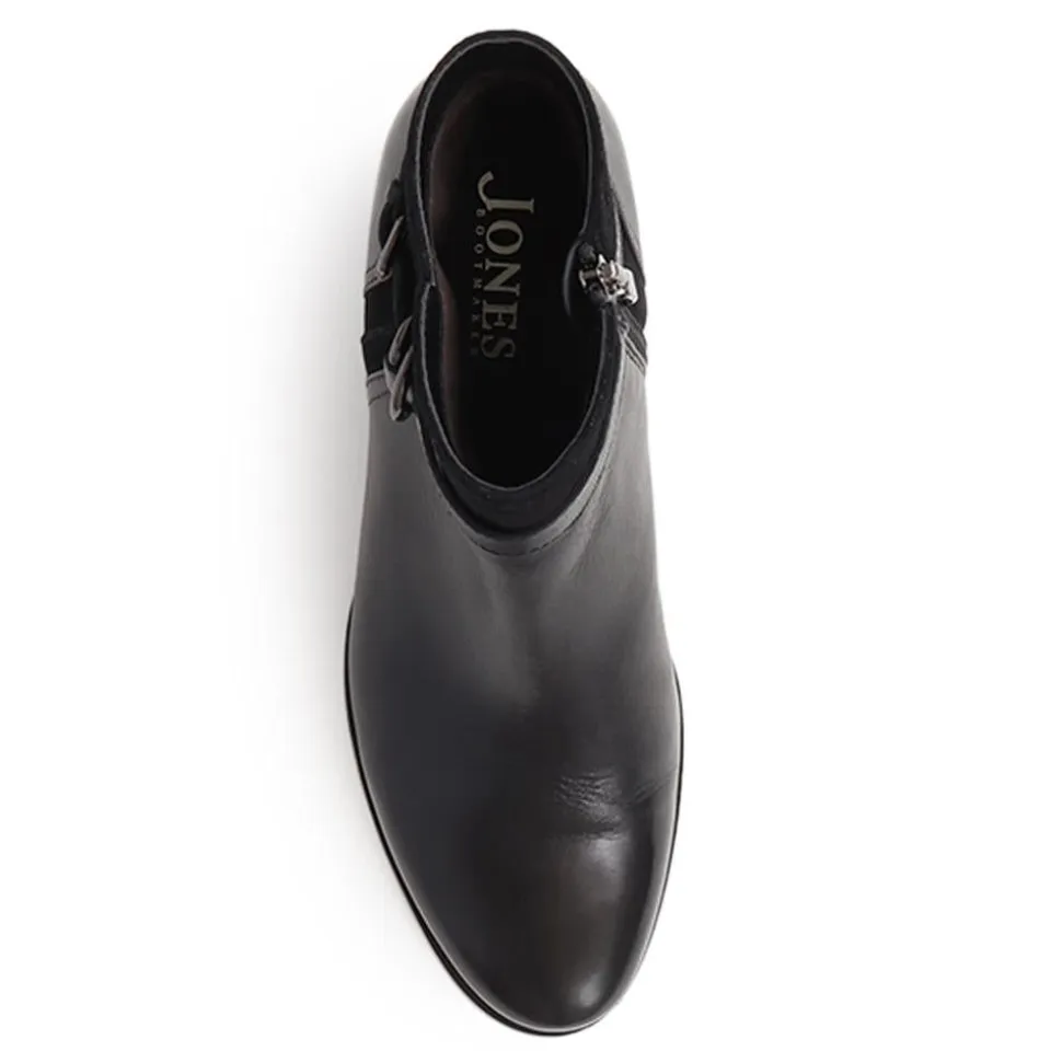 Sarina Heeled Ankle Boots - Black