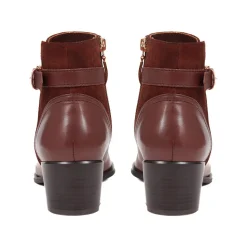 Sarina Heeled Ankle Boots - Brown