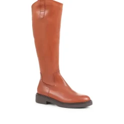 Sebastiana Leather Knee High Boots - Tan