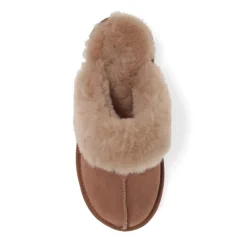 Sheepskin Lined Slippers - Taupe
